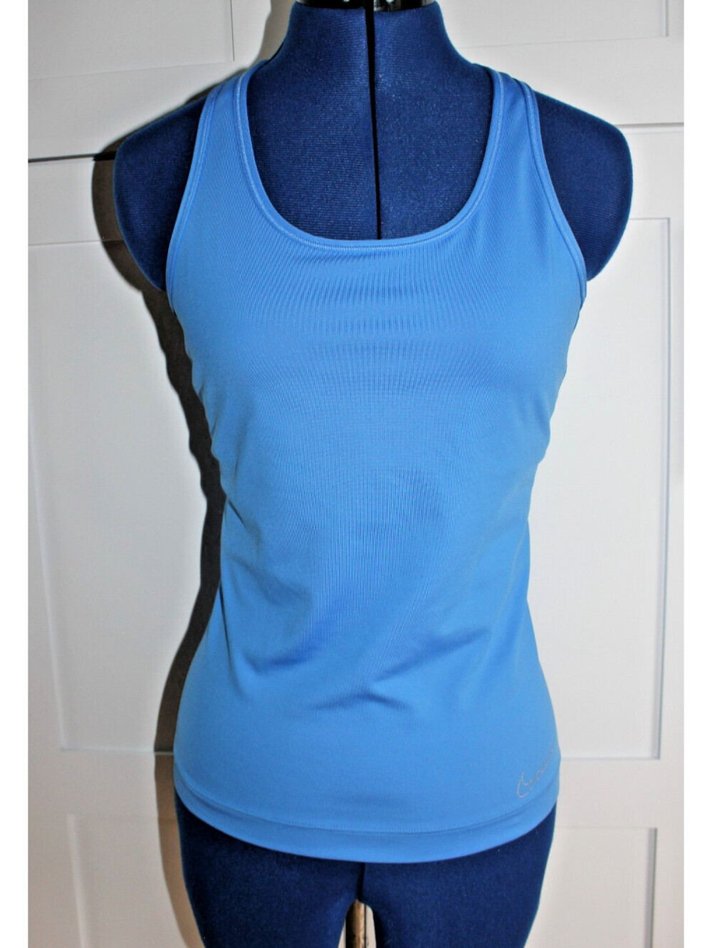 Nike Pro Combat Tank Top Womens Medium M Blue Racerback Dri-FIT Gym 363918-465